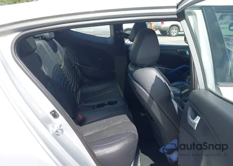 2014 Hyundai Veloster Turbo W/Blue z USA, uszkodzony, nr VIN KMHTC6AE2EU208720